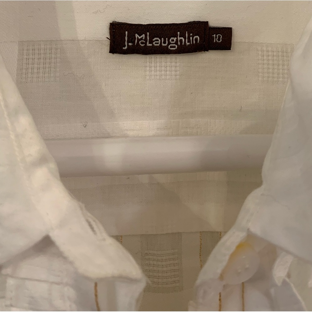 J. Mclaughlin Ruffle Button Up - image 3